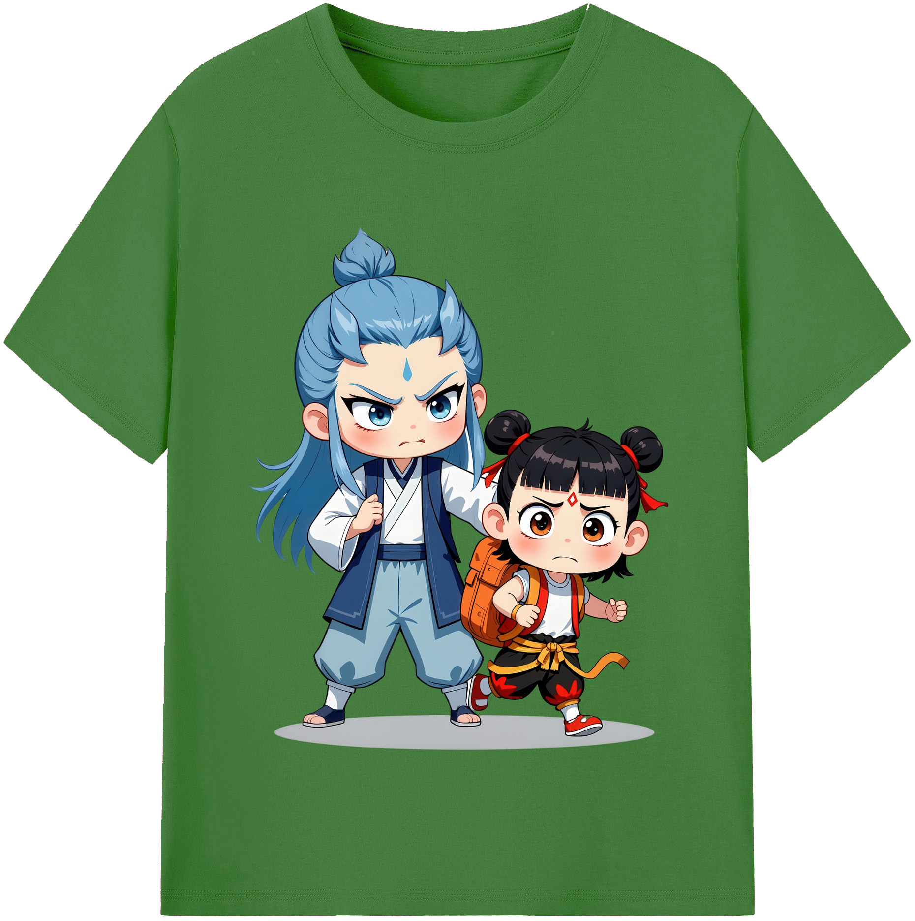 （画像用） Ne Zha 2 ナタ 魔童の大暴れ レディースカジュアルプリントTシャツ（綿100％）